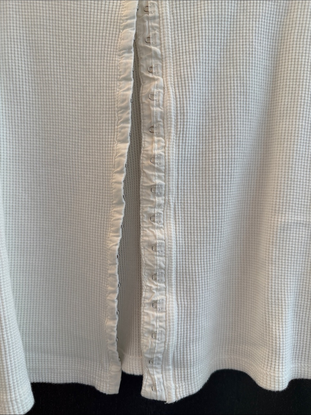 We The Free Cream Ribbed Scoop-Neck Button-Front Cardigan - Picture 8 of 8